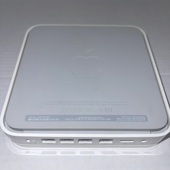 Apple AirPort Extreme Base Station A1408 802.11n‎ WiFi Router - W/ Power Cord - Picture 2 of 4